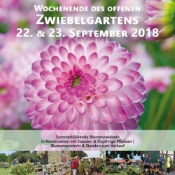 Wochenende des offenen Blumenzwiebelgartens