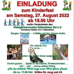 Kinderfest des Kleingartenverein Fallersleben Ost